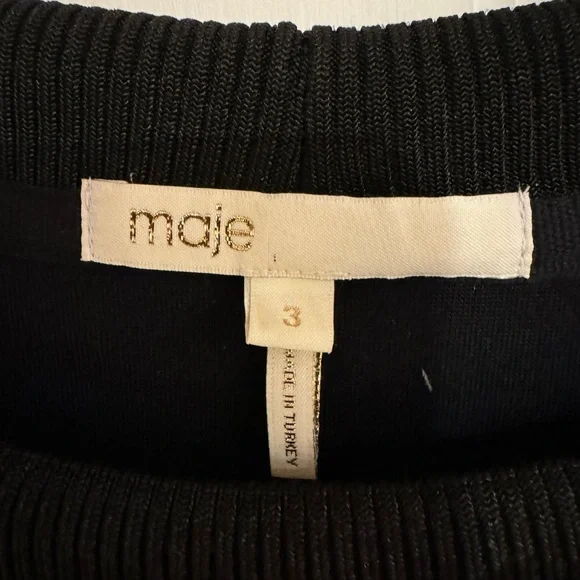 Maje Theophile Butterfly Embroidered Sweatshirt, size L, NWOT - Picture 5 of 7